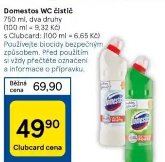 Tesco Domestos WC čistič 750 ml nabídka