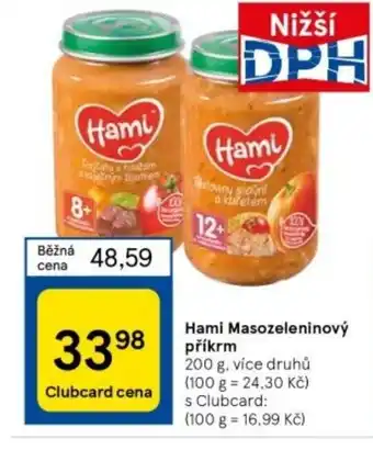 Tesco Hami Masozeleninový příkrm 200 g nabídka