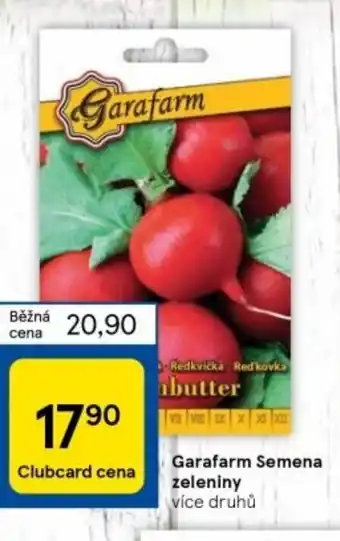 Tesco Garafarm Semena zeleniny nabídka