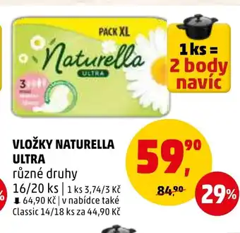Penny Market VLOŽKY NATURELLA ULTRA nabídka