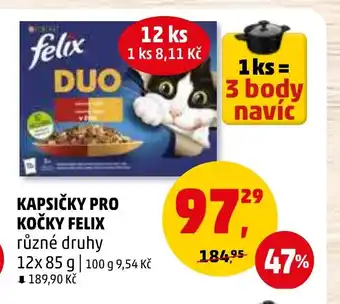 Penny Market KAPSIČKY PRO KOČKY FELIX nabídka