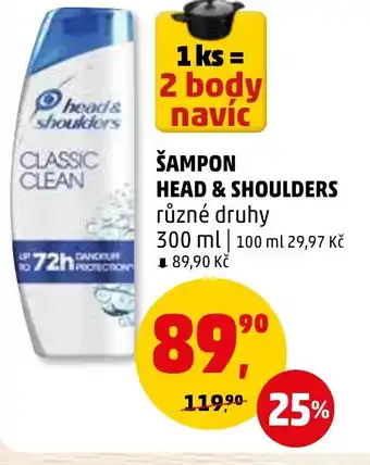 Penny Market ŠAMPON HEAD & SHOULDERS nabídka