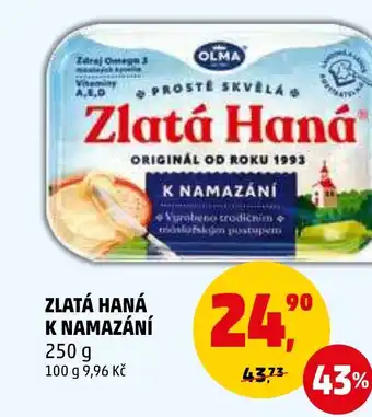 Penny Market ZLATÁ HANÁ K NAMAZÁNÍ nabídka