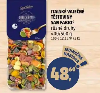 Penny Market ITALSKÉ VAJEČNÉ TĚSTOVINY SAN FABIO nabídka