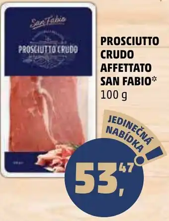 Penny Market PROSCIUTTO CRUDO AFFETTATO SAN FABIO nabídka