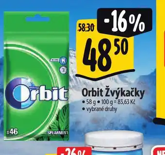 Albert Orbit žvýkačky nabídka