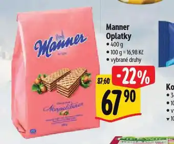 Albert Manner oplatky nabídka