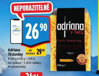 Albert Adriana těstoviny nabídka