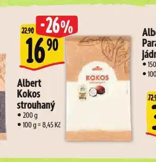 Albert Kokos strouhaný nabídka