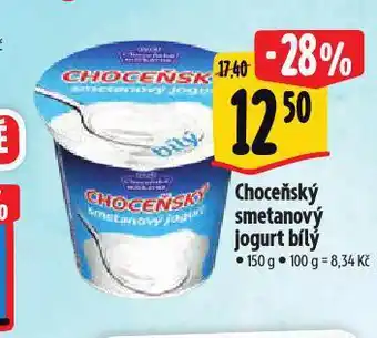 Albert Choceňský smetanový jogurt nabídka