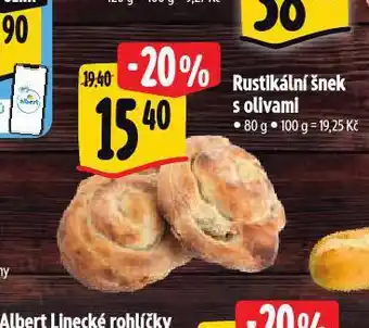 Albert Rustikální šnek s olivami nabídka