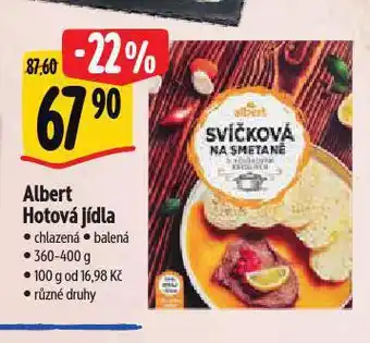 Albert Hotová jídla nabídka