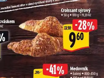 Albert Croissant sýrový nabídka