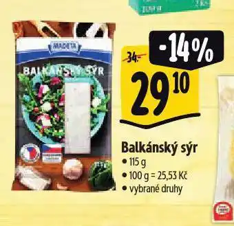 Albert Balkánský sýr nabídka