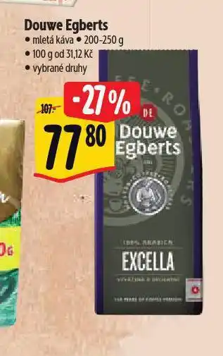 Albert Douwe egberts mletá káva nabídka