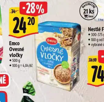 Albert Emco ovesné vločky nabídka