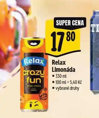 Albert Relax limonáda nabídka