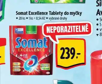 Albert Somat excellence tablety do myčky nabídka