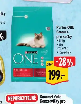 Albert Purina one granule pro kočky nabídka