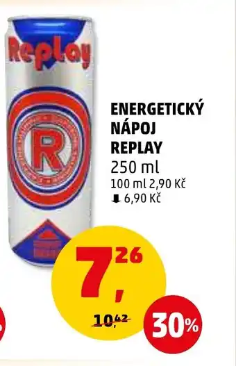 Penny Market ENERGETICKÝ NÁPOJ REPLAY 250 ml nabídka