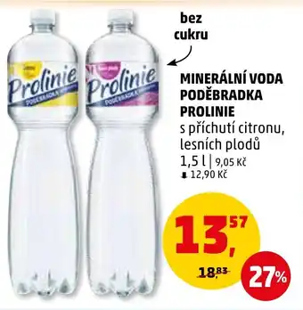 Penny Market MINERÁLNÍ VODA PODĚBRADKA PROLINIE nabídka
