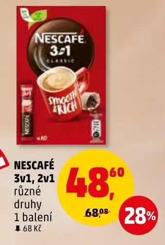 Penny Market NESCAFÉ 3v1, 2v1 nabídka
