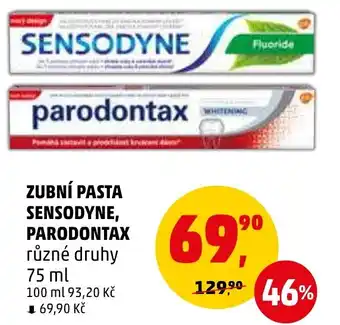 Penny Market ZUBNÍ PASTA SENSODYNE, PARODONTAX nabídka