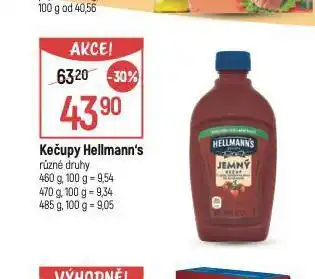 Globus Hellmann's kečup nabídka