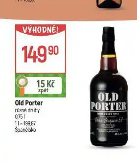 Globus Old porter nabídka