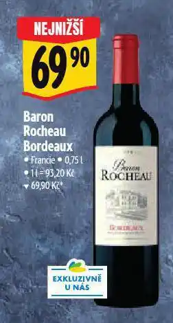 Albert Baron rocheau bordeaux nabídka