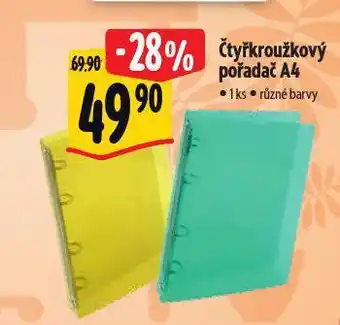 Albert Čtyřkroužkový pořadač nabídka