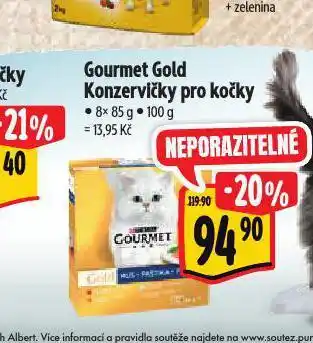 Albert Gourmet gold konzervičky pro kočky nabídka