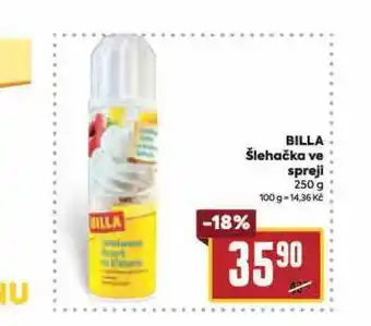 Billa Billa šlehačka ve spreji nabídka