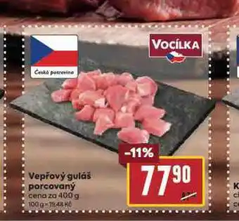 Billa Vepřový guláš porcovaný nabídka