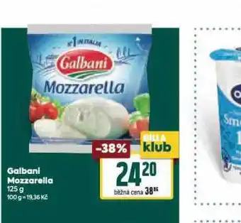 Billa Galbani mozzarella nabídka
