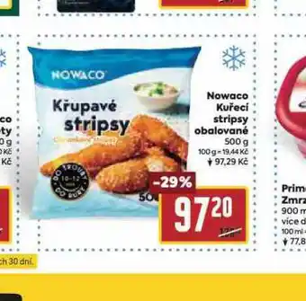 Billa Nowaco kuřecí stripsy obalované nabídka