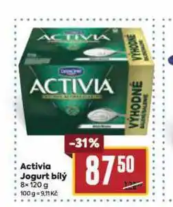 Billa Activia jogurt bílý nabídka