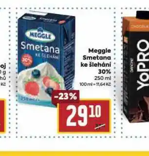 Billa Meggle smetana ke šlehání 30% nabídka