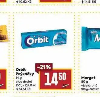 Billa Orbit žvýkačky nabídka