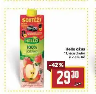 Billa Hello džus nabídka