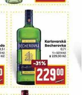 Billa Karlovarská becherovka nabídka