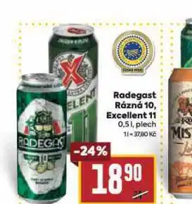 Billa Pivo radegast rázná 10 nabídka