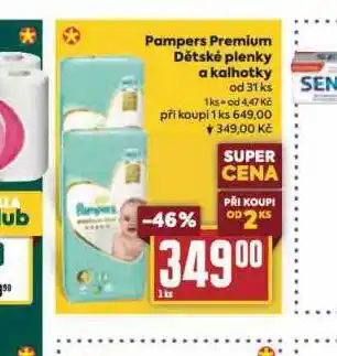 Billa Pampers dětské plenky nabídka