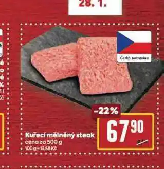 Billa Kuřecí mělněný steak nabídka