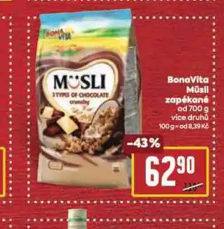 Billa Bonavita müsli zapékané nabídka