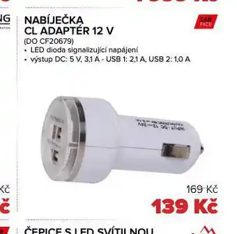 Auto Kelly Nabíječka cl adaptér nabídka
