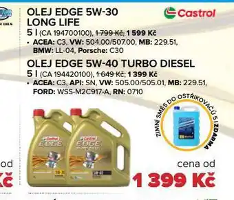 Auto Kelly Olej edge 5w-30 long life nabídka
