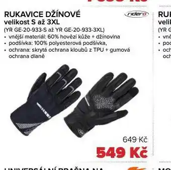 Auto Kelly Rukavice džínové nabídka