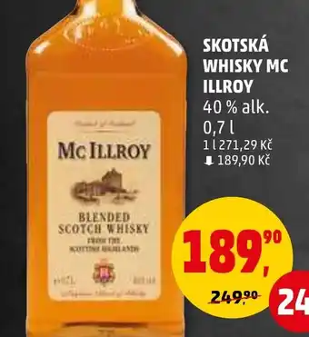 Penny Market SKOTSKÁ WHISKY MC ILLROY 0.7L nabídka