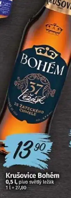 COOP TIP Krušovice Bohém 0,5 L nabídka